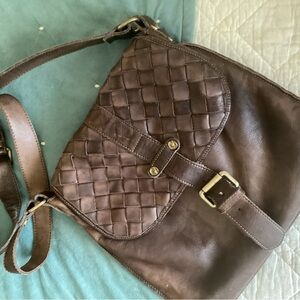 Vintage CIVICO 93 leather crossbody made in Italy